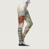 海の下のヴィンテージの美しくガーリーな人魚 レギンス (右)