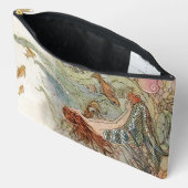 海の下のヴィンテージ人魚 アクセサリーポーチ (見開き)