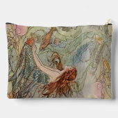 海の下のヴィンテージ人魚 アクセサリーポーチ (裏面)