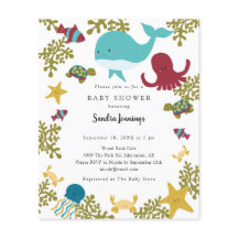 海の下の予算の赤ちゃんシャワーかわいいカラフル