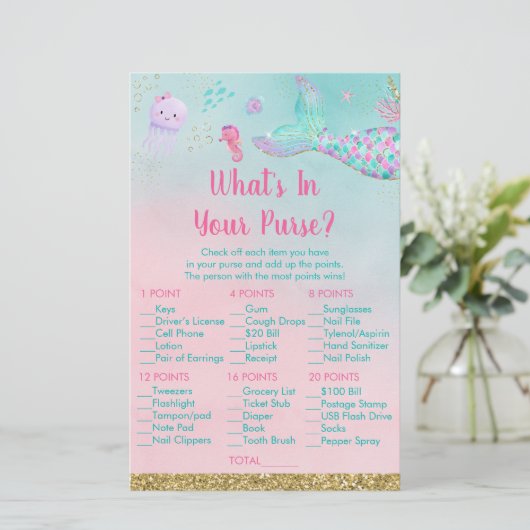 海の下の人魚あなたの財布ゲームの中にあるものを (スタンド正面)