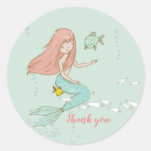 海の下の人魚ありがとうシール