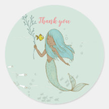 海の下の人魚ありがとうシール