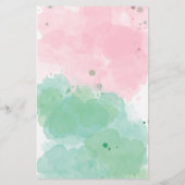 海の下の人魚が赤ん坊のシャワーを願う (裏面)