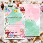 海の下の人魚が赤ん坊のシャワーを願う