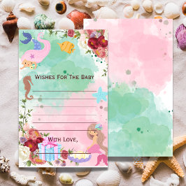 海の下の人魚が赤ん坊のシャワーを願う