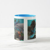 海の下の人魚とイルカ マグカップ (中央)