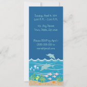 海の下の人魚とイルカ 招待状 (裏面)