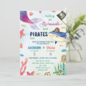 海の下の人魚と海賊の誕生日 招待状 (スタンド正面)