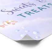 海の下の人魚のお菓子とお菓子 ポスター (角)