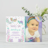 海の下の人魚のサンキューカードは感謝していしています サンキューカード (スタンド正面)