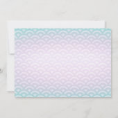 海の下の人魚のサンキューカードは感謝していしています サンキューカード (裏面)