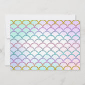 海の下の人魚のサンキューカードは感謝していしています サンキューカード (裏面)