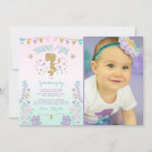 海の下の人魚のサンキューカードは感謝していしています サンキューカード (正面)