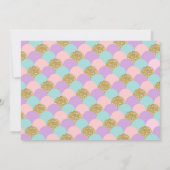 海の下の人魚のサンキューカードは感謝していしています サンキューカード (裏面)