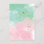 海の下の人魚のテーマ本ベビー エンクロージャーカード (裏面)