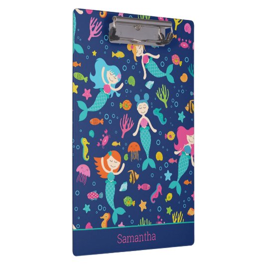 海の下の人魚のパーソナライズされた女  クリップボード (右)
