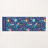 海の下の人魚のパーソナライズされた女 ヨガマット (正面(横))