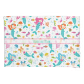 海の下の人魚のパーソナライズされた女 枕カバー (正面)