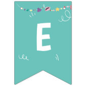 海の下の人魚のパーティーカラフル貝 バンティングフラッグ (第2の旗)