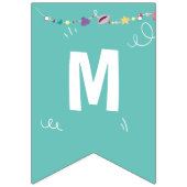 海の下の人魚のパーティーカラフル貝 バンティングフラッグ (第1の旗)