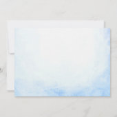 海の下の人魚の三歳の誕生日パーティーの写真 招待状 (裏面)