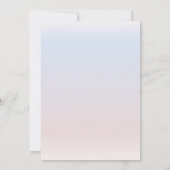 海の下の人魚の三歳の誕生日パーティー 招待状 (裏面)