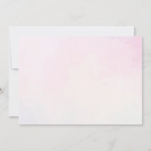 海の下の人魚の三番目の誕生日パーティー写真 招待状 (裏面)