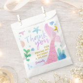 海の下の人魚の尾パーティーありがとう フェイバーバッグ (クリップ留めされた状態)