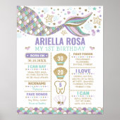 海の下の人魚の海第1の誕生日マイルストーン ポスター (正面)