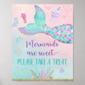 海の下の人魚の誕生日を取る ポスター (正面)