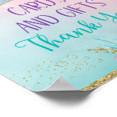 海の下の人魚の誕生日カードとギフト ポスター (角)