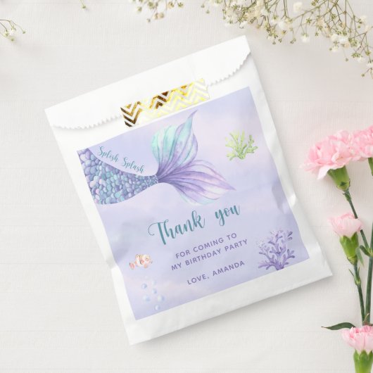 海の下の人魚の誕生日パーティーありがとう フェイバーバッグ (封をした状態)