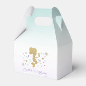 海の下の人魚の誕生日パーティーのお願い箱 フェイバーボックス (裏面サイド)