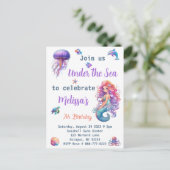 海の下の人魚の誕生日パーティー ポストカード (スタンド正面)