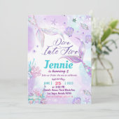 海の下の人魚の誕生日パーティー 招待状 (スタンド正面)