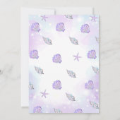 海の下の人魚の誕生日パーティー 招待状 (裏面)