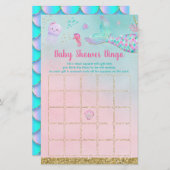 海の下の人魚の赤ちゃんシャワービンゴ (正面/裏面)