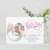 海の下の人魚の赤ちゃんシャワー発表 案内状 (スタンド正面)