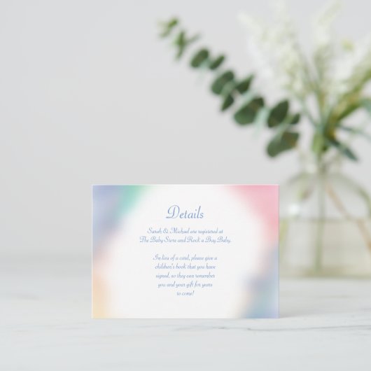 海の下の人魚の赤ちゃんシャワー エンクロージャーカード (スタンド正面)