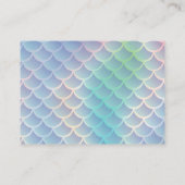 海の下の人魚の赤ちゃんシャワー エンクロージャーカード (裏面)