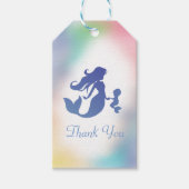 海の下の人魚の赤ちゃんシャワー ギフトタグ (正面)