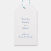 海の下の人魚の赤ちゃんシャワー ギフトタグ (裏面)