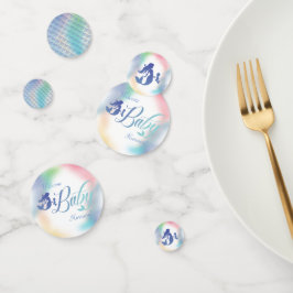 海の下の人魚の赤ちゃんシャワー コンフェッティ