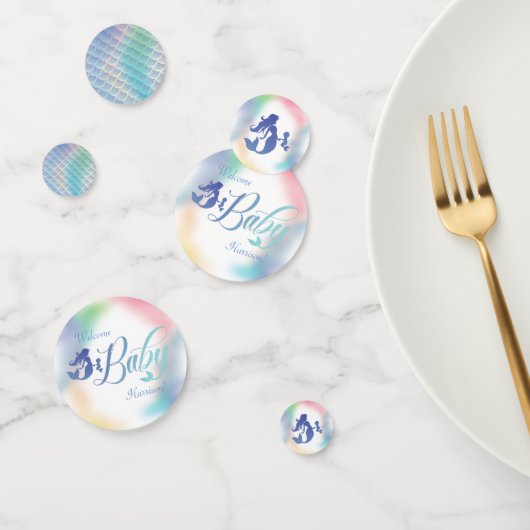 海の下の人魚の赤ちゃんシャワー コンフェッティ (グループ)