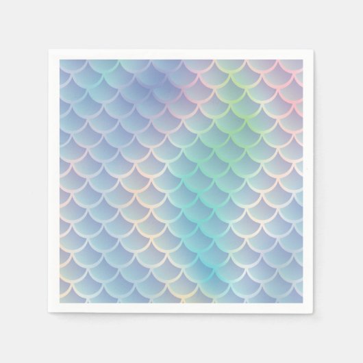 海の下の人魚の赤ちゃんシャワー スタンダードカクテルナプキン (正面)