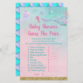 海の下の人魚は、価格シャワーゲームを推測 (正面/裏面)