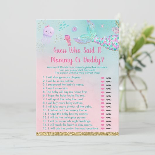 海の下の人魚は、誰がゲームを言ったか推測 招待状 (スタンド正面)