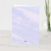 海の下の人魚サンキューベイビーシャワー サンキューカード (裏面)