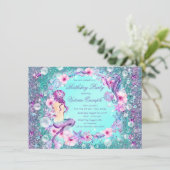 海の下の人魚バースデーパーティ招待状 招待状 (スタンド正面)